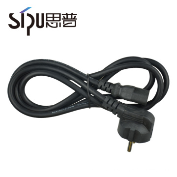 SIPU high quality euro standard 2 pin electrical power plug eu power cord